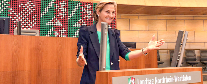 Patricia Peill im Landtag Düsseldorf. Foto: PPP